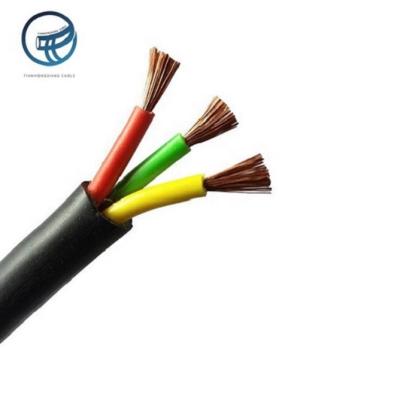 China Industrial Good Quality Rubber Cable Manufacturer H07rn-F Cable 3 Core 10mm 16mm Silicone Rubber Heating Cable for sale