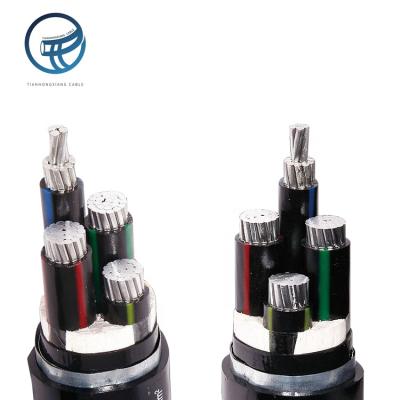 China Wholesale Underground Low Voltage Power Cable 10mm 16mm 25mm 4core 5core Low Voltage Power Cable Aluminum Alloy Wires for sale