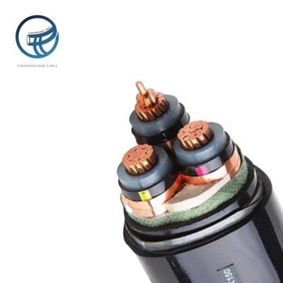 China High Voltage Copper Power Cable Roll 3 Core 50mm 95mm 150mm Copper Power Cable From China Power Station Quality Assurance for sale