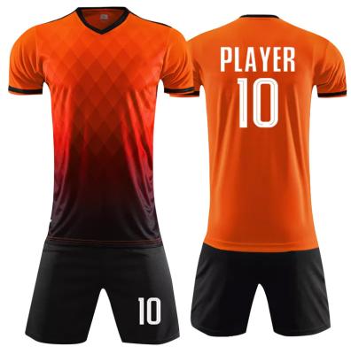 China Customized Wholesale Soccer Breathable Season Factory Football Wear Team Uniforms for sale