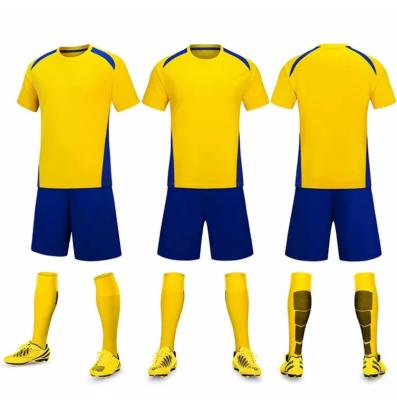 China Breathable Wholesale Vintage Soccer Uniform Designs Sports Mens Training Soccer Uniform Jersey Top for sale