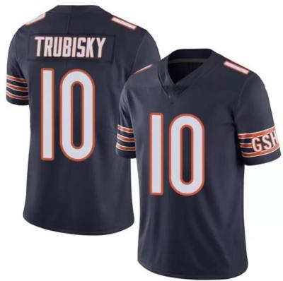 China Antibacterial Customize Chicago Stitched American Football Jerseys 10 Mitchell Trubisky 23 Kyle Fuller Custom Embroidery Rugby Sportswear for sale