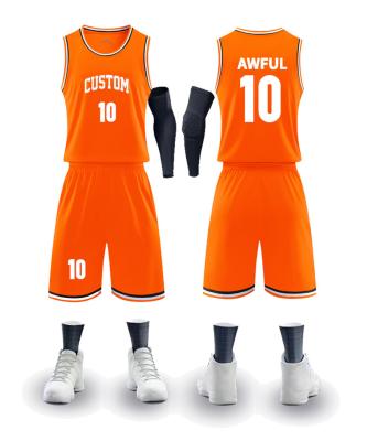 China Antibacterial Youth Quick-Drying Adult Basketball Uniforms, Comfortable Team Personal Customized Basketball Uniforms for sale