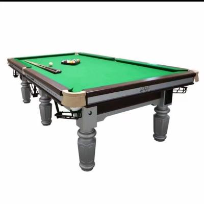 China YS International Standard Durable Solid Wood With Slate 12 Ft Pool Billiard Table for sale