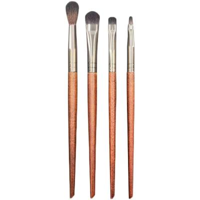 China Cosmetic Soft Flat Lip Liner 4pcs Brush Head Details Brush Eye Flat Corner Down To Sweep for sale