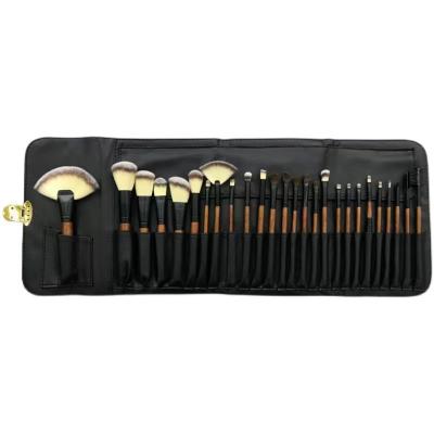 China Cheap High Value Complete Set Of Solid Wood Novice Makeup Brush Set 26 Liner Soft Lip Brush Beginner Fur Reading Brush for sale