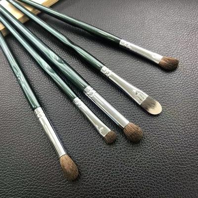 China Professional Portable Soft Lip Liner 5 Eyeshadow Brush Animal Hair Eyeshadow Nose Shadow Halo Dye Brush for sale