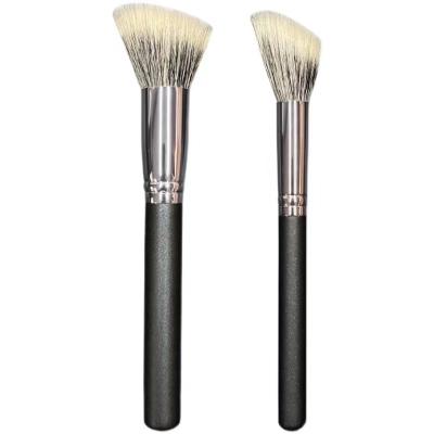 China Oblique Lip Liner Head Dotting Loose Head Oblique Angle Of Powder Blush Brush Wool Animal Hair Shaving Powder Blush Brush for sale