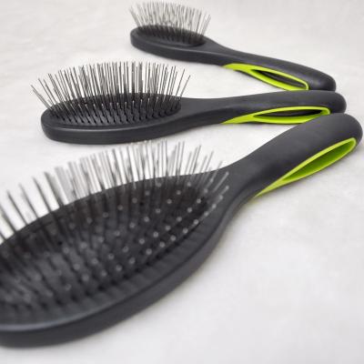 China Manufacture Stocked Pet Shedding Brush Comb , Pin Brush For Dog Cat Hair Grooming Tool for sale