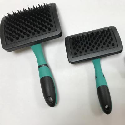 China Flexible Stocked Manufacture Dog Massage Grooming Brush For Dogs And Cats for sale