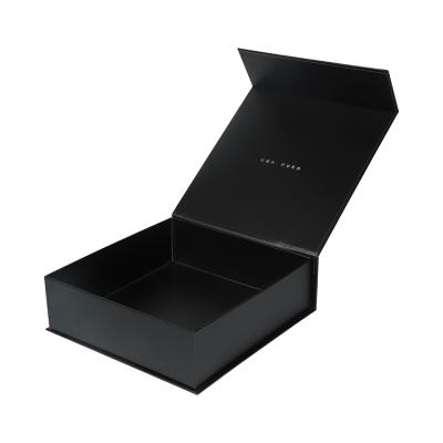 China Luxury Recycled Materials Christmas Wholesale Jewelry Box Black Leather Boxes For Jewelry Packaging Box for sale