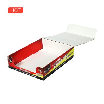 China Custom Glossy Recycled Materials Lamination Cardboard Box Food Packaging Box Take Out Container Food Box for sale