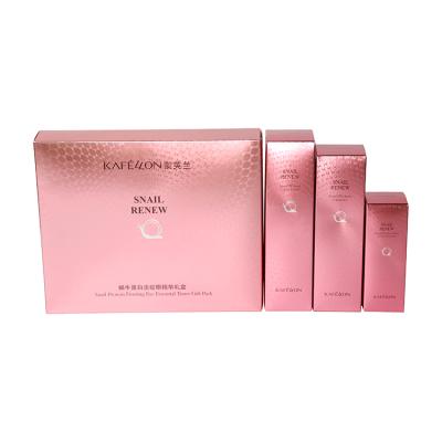 China Recycled Materials Customized Cosmetics Folding Box Lip Gloss Paper Box Luxury Custom Set Packaging Box for sale