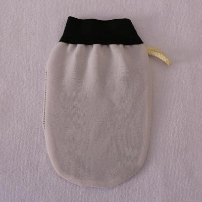 China EXFOLIATE 21x14 Viscous Rayon New Bath Gloves Body Glove Exfoliating Silk for sale