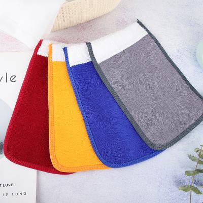 China Solid Color Stability Stocking Shrink Skin 2021 Good Air Permeability Hot Sale 23x14.5 Natural Viscous Rayon Sisal Bath Glove Friendly With Solid Color Stability Shrink Stocking Body Glove exfoliating silk for sale