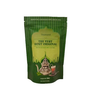 China New Organic Healthy Constipation Tea Bags 2021 Slimming Weight Loss Thiawarte Green Tea Chunmee 50g With Small Package for sale