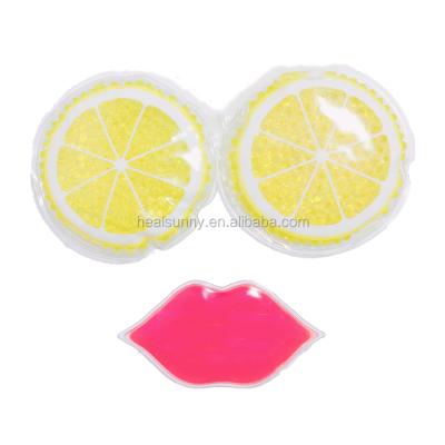 China Custom Logo Health Care Eco Friendly Reusable Freezer Gel Pack Lip Shape Cooling Cold Ice Pack for sale