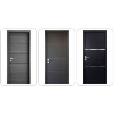 China Perfettodoor Modern Interior Door with Frame HPL Face and Back Wood Luxury Entry for sale