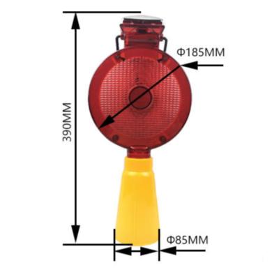 China Automatic Solar Flashing Light Barricade Warning Light Factory Construction Safety Beware Traffic LED Auto Solar Flashing Light for sale