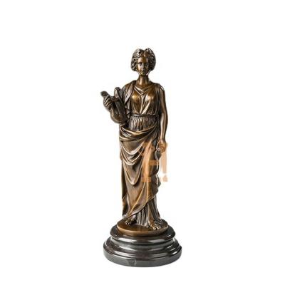 China EPA-523 Europe Art Sculpture Antique Statue Brass Statue for sale