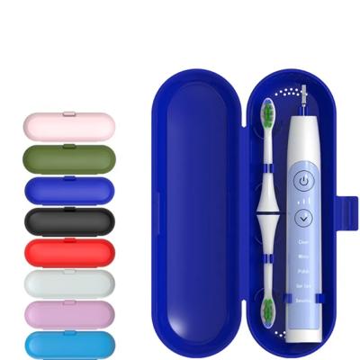 China Portable .Sustainable Different Colors Plastic Electric Toothbrush Heads Travel Case For Phillips and Soocas for sale