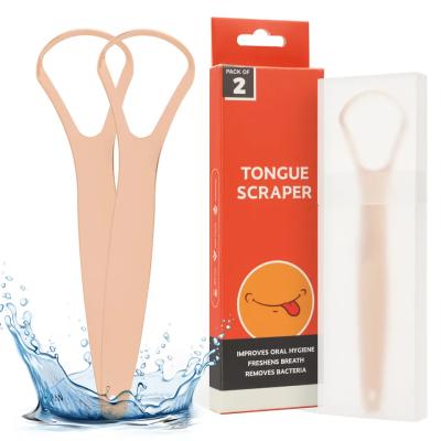 China For Home Use High Quality Oral Hygiene Tongue Cleaning Stainless Steel Tongue Cleaner For Fresher Breath Copper Tongue Scraper for sale