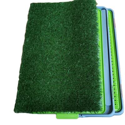 China Sustainable Potty Patch Pet Playpen Indoor Dog Grass Mat Waterproof Pet Toilet for sale