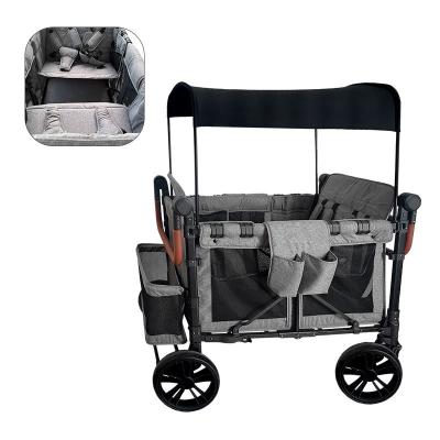 China Hot Oxford 2023 Aluminum Alloy Baby Stroller Multifunctional Folding Stroller Can Be Large Space Baby Garden Customized Trolley for sale