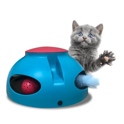 China Pet Viable Interactive Products Automatic Cat Toys Leak Bread Shaped Toys Play Puzzle Decompress New Cat Toys for sale