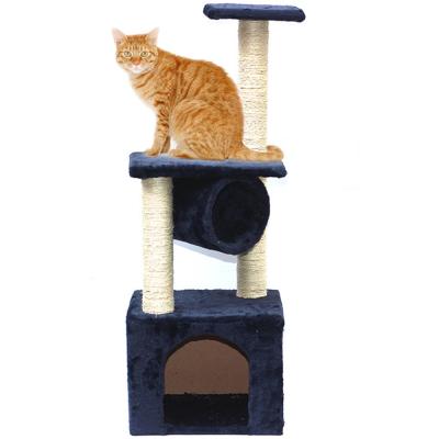 China Sustainable Cat Tree 8 Colors 93.5cm High Frame Cat Scratch Board Cat Tree for sale