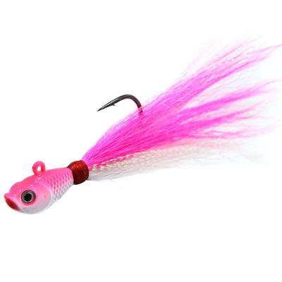 China Vivid Action Kmucutie Bucktail Jig Flounder Lure Saltwater Swimming Freshwater Bait Kit Bass Striper Bluefish Surf Fishing Assorted 1/8oz to 6oz for sale