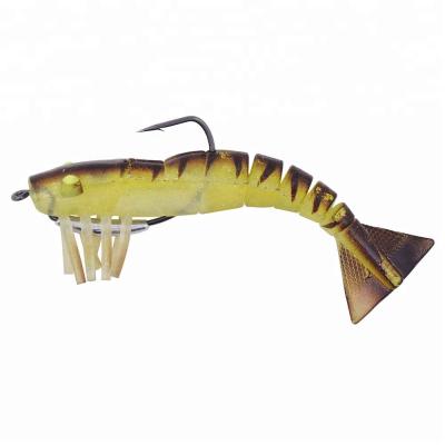 China Soft Plastic and TPR CHS006 OEM Manufacturer Hot Wholesale! ! Artificial Fish Lure Lure Luminous Fake Shrimp PESCA Soft Lure for sale