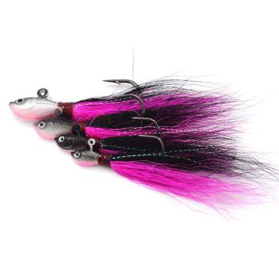 China High Quality Lead CFF002 China Wholesale Fishing Lures Fish Bucktail Rig Bucktail Rig With Hook for sale