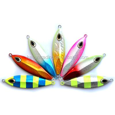 China 40g 60g 80g 120g 150g 180g Vertical Bright Lead Jig Metal Drop Flat Lead Builds Artificial Bait Tackle for sale