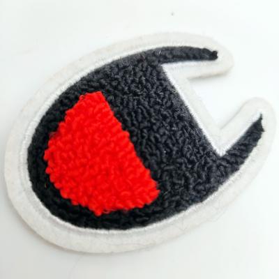 China 3D factory direct supply chenille patch shirt chenille patch sewing machine chenille patch production factory prices directly for sale