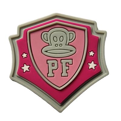 China hot sale 3D eco-friendly 3d logo custom embossed design a pvc military patches for sale