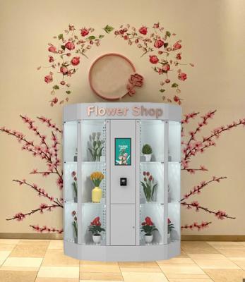 China 19 Inch Touch Flower Vending Box With LED Illuminating And Steel Enclosure for sale