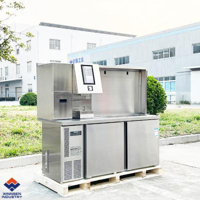 China Factory Food Auto Retail Kiosk Ice Cream Kiosk For Sale Bubble Tea Counter Design Mall Cafe Bar for sale