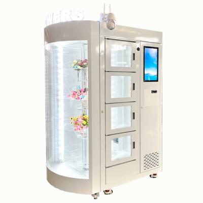 China Winnsen Cooling Storage Type Locker Touch Screen Flower Vending Machine For Sell Fresh Flowers for sale