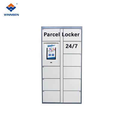 China Parcel Delivery Smart Locker For Outdoor Use Avoid Direct Contact With Remote Platform Barcode Scanner for sale