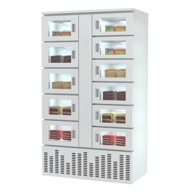 China Automatic 24 Hours Cooling Vending Locker Cabinets Refrigerated Eggs Fruit Vegetable Basket for sale