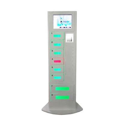 China Free Charge Metal Phone Charging Station Kiosk Advertising With Different Languages UI for sale