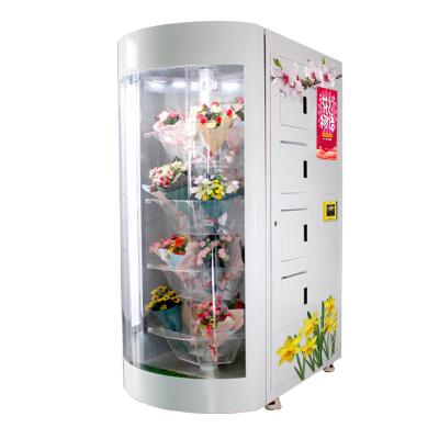 China Fresh Bouquet Vending Flowers Machine Touch Screen Cooling Locker for sale