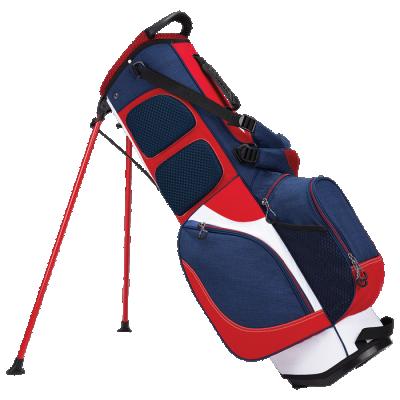 China Protect Golf Clubs New Design 4 Way Lite 3 Custom Lightweight Double Strap Golf Rack Bag for sale