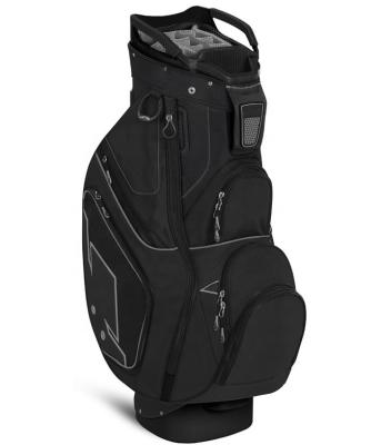 China Protect Golf Clubs OEM Black Golf Cart Bag 12 Way Divider Waterproof Nylon Golf Staff Bag for sale