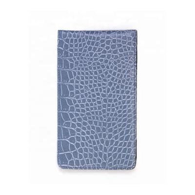 China New Design Portable Luxury Leather Crocodile Pattern Mini Golf Club Score Card Holder for sale