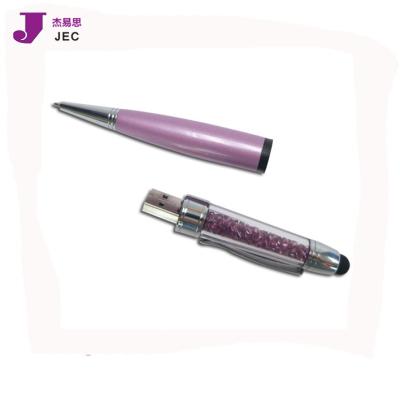 China Cheap metal gift item pen usb drive 1gb 2gb 4gb 8gb 16gb bulk gift with promotional JEC-464 for sale