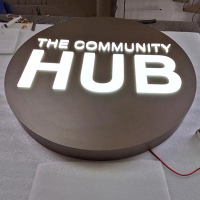 China Acrylic outdoor round acrylic illuminated lightbox led light box sign advertising light boxes for sale