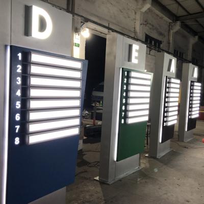 China Outdoor free standing signage illuminated direction signs steel led electronic signs led display pylon sign for advertising for sale