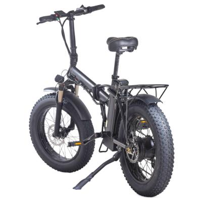 China 20 Inch Unisex Universal All Weather Powerful Suspension Fat Tire Electric Bike Folding Electric Bicycle for sale